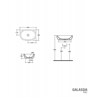 LAVABO M2 GALASSIA MEDIDAS